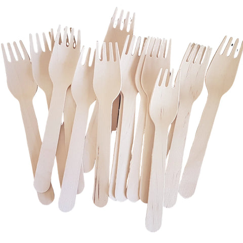 Eco Guardian | Wooden Forks - 100 Pack