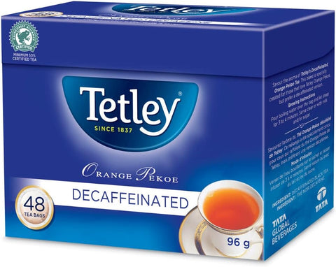 Tetley | Orange Pekoe Decaffeinated Tea - 48