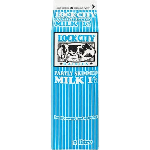 Lock City | 1% Partly Skimmed Milk - 1L