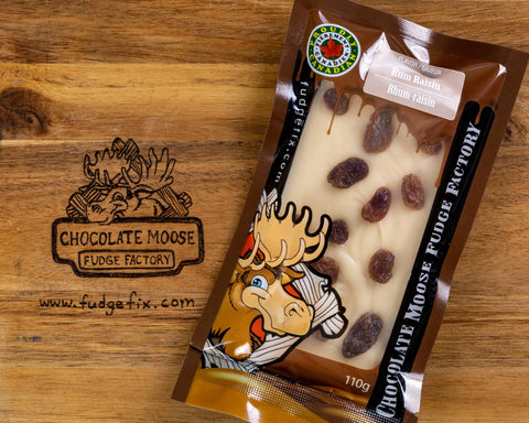 Chocolate Moose Fudge Factory | Fudge - Rum Raisin