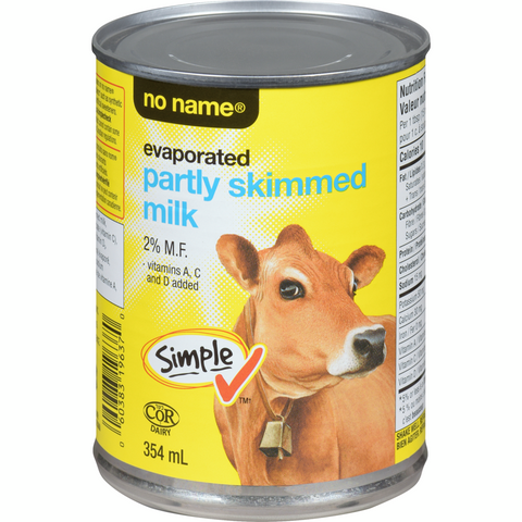 No Name | Evaporated Partly Skimmed Milk