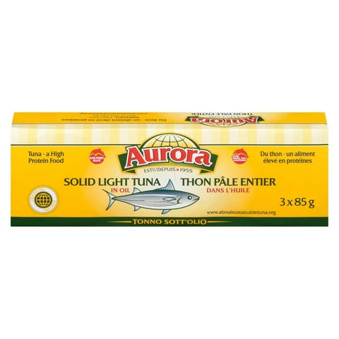 Aurora | Solid Light Tuna in Oil - 3 Pack